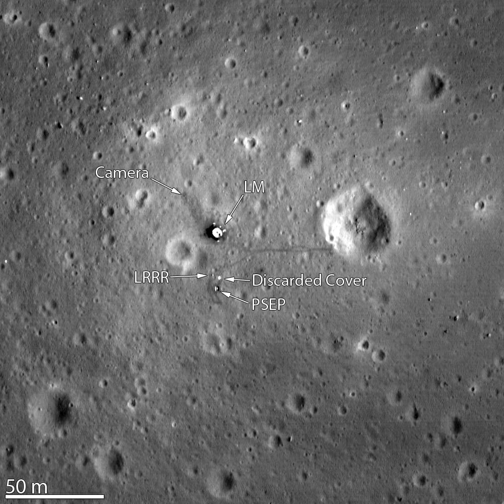 Photo of Apollo 11's landing site.