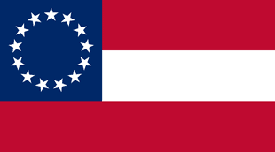 The first Confederate flag