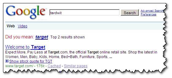 Google search suggests I probably really meant 'Target stores'