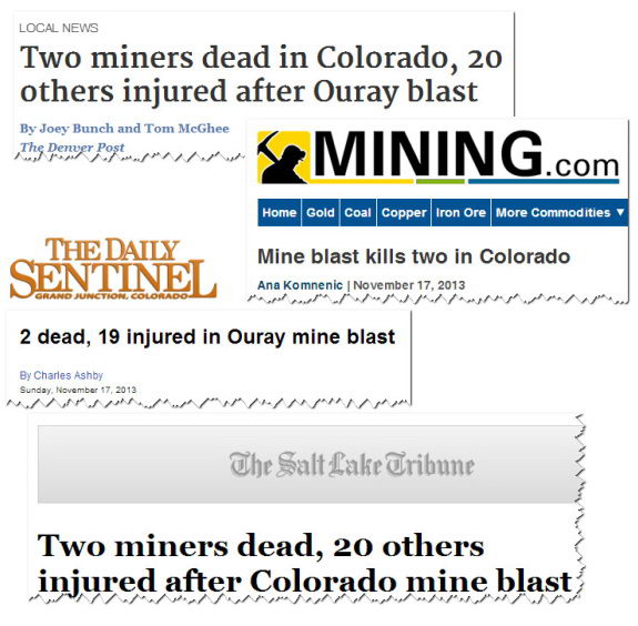 A few of the news headlines showing the pattern.