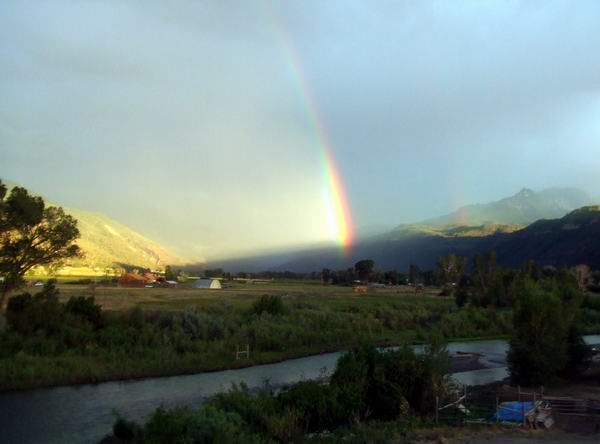 Rainbow in the valley.