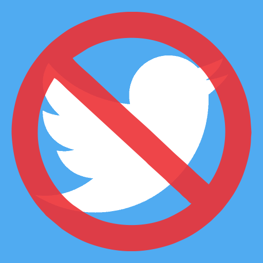Twitter ban icon